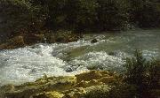 Joseph Bidauld Running Stream at San Cosimato oil